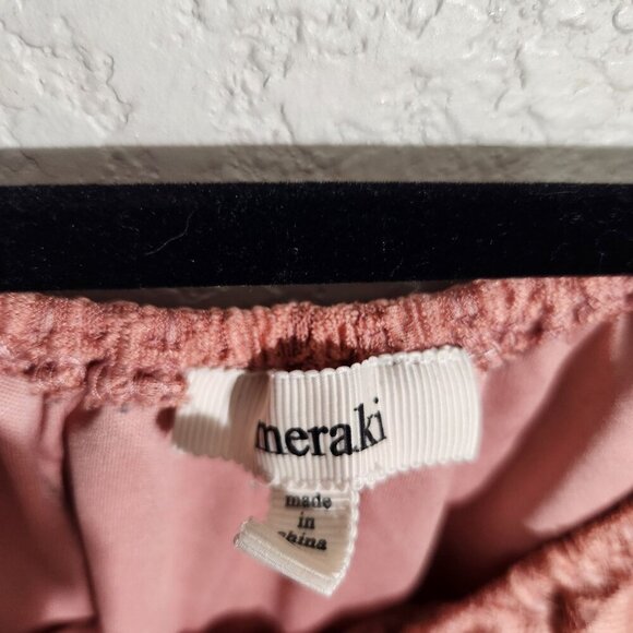 Meraki Womens Large Off-Shoulder Lace Blouse Bell Sleeves Mauve Crop top - Picture 2 of 15